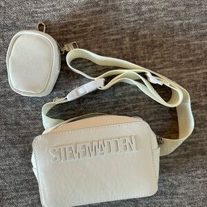 Chic White Steve Madden Crossbody Bag Set